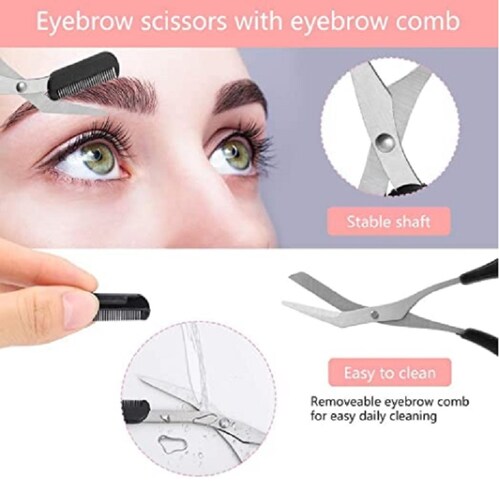 Kit de Tijeras para el Cuidado de las Cejas 11 Piezas