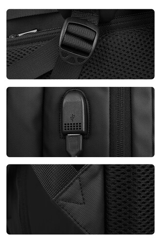 Mochila Expandible para Viajeros Mark Ryden. Puerto de carga USB. Bolsillo antirrobo, correas acolchadas y capa de lluvia. Gran espacio. Modelo 9299YY