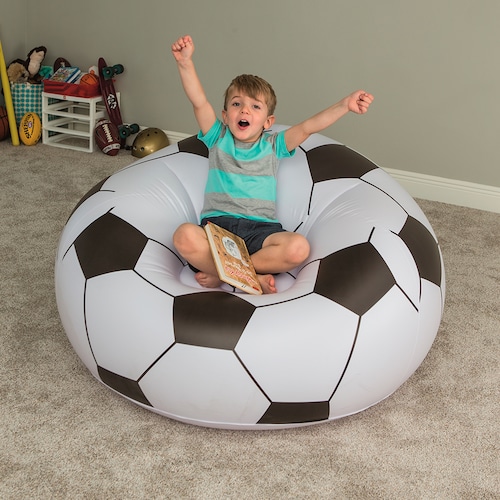 Sillón inflable Puff Infantil Oval En Forma De Balón 114 X 112 X 66 Cm