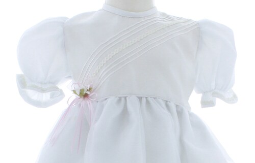 Vestido Bautizo Niña tipo Bata 2813 1 a 4 Años.