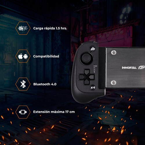 Control Gamer Immortal Gaming Inalámbrico Bluetooth 4.0 Android & IOS