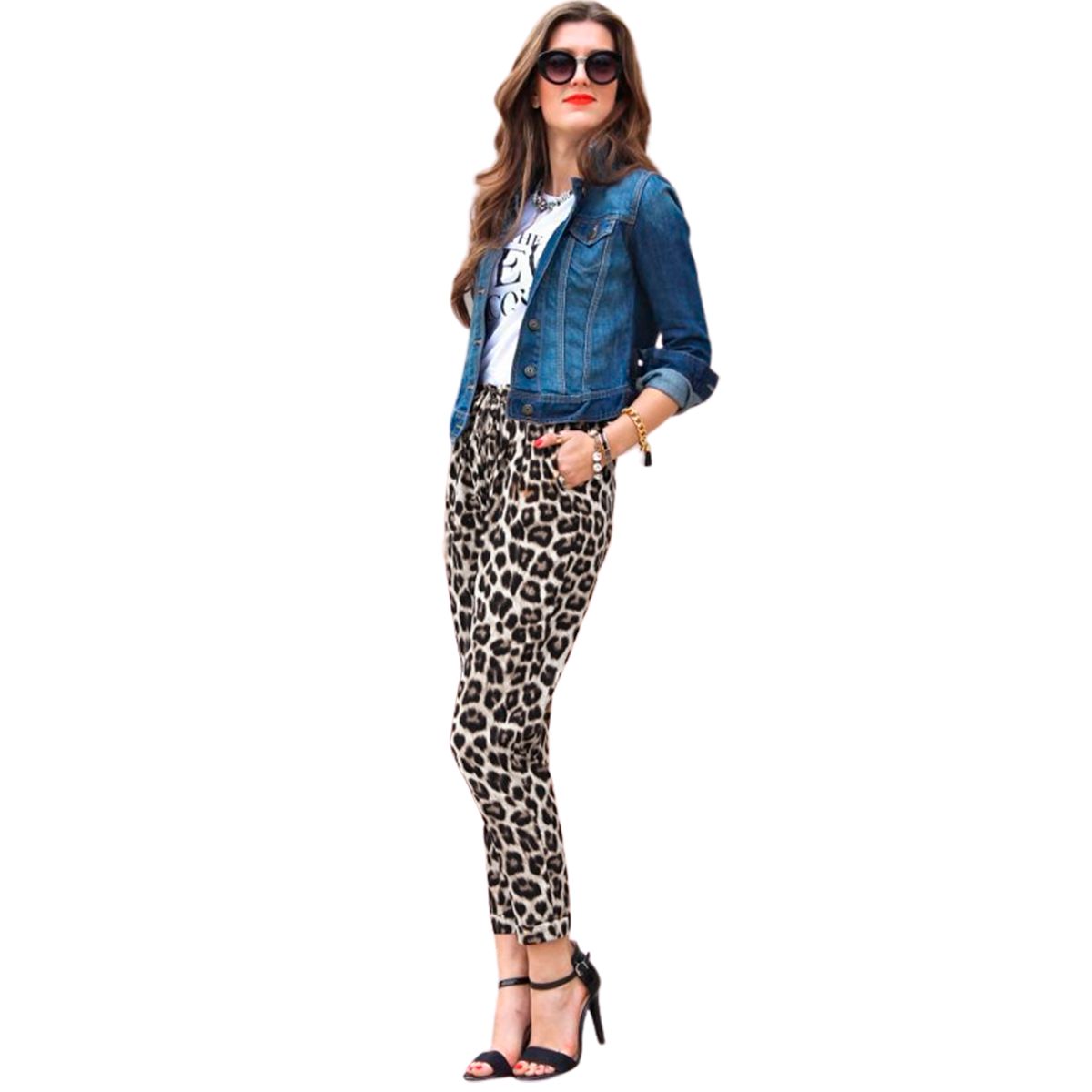 Pantalon animal print online mujer