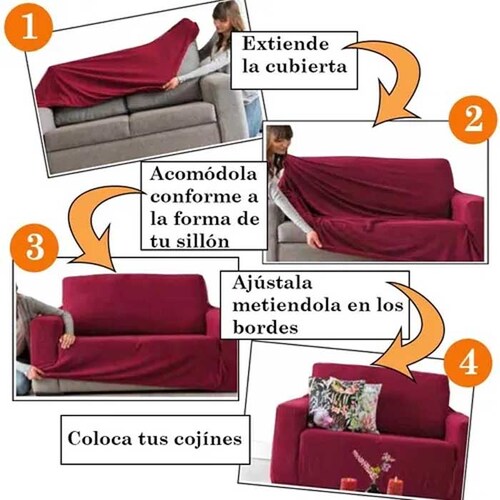 Cubresalas Gris | Fundas Elásticas para sillón Individual