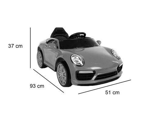 Vehiculo Carro Electrico Montable Niños Porsche Cool Color