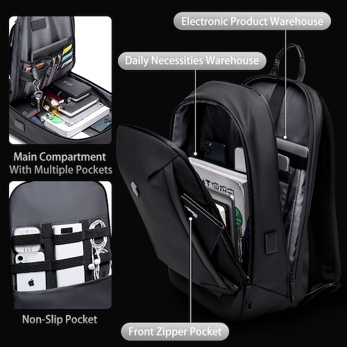 Mochila para laptop 15.6" Arctic Hunter correas acolchadas y material repelente al agua Oxford Modelo AH-B00443