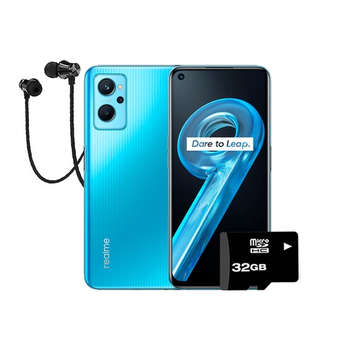 Celular Realme 9I 128GB-6GB Dual Sim- Azul + Audifono + Memoria 32gb