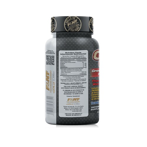 Café Verde Cápsulas Green Coffee Extract 60 Caps Thermogénic