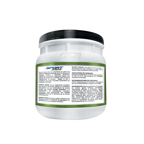 Sport Drink 1,100 Gr: Electrolitos Energía Hidratos Sabor limón F&nt