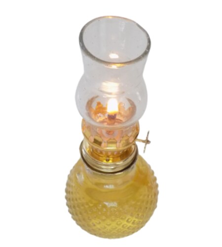 Quinqué Lámpara Clásica Vintage de Aceite Modelo Murano 16cm