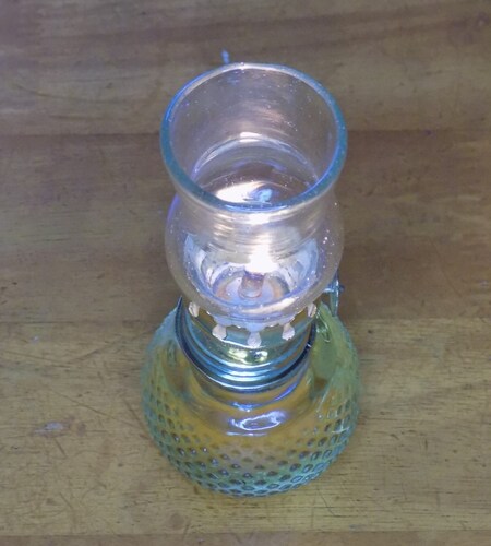 Quinqué Lámpara Clásica Vintage de Aceite Modelo Murano 16cm