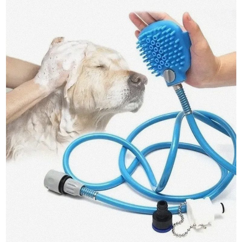 Guante De Baño Con Manguera Para Bañar Perros Y