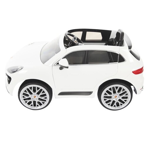 Montable Eléctrico  Porsche Macan Turbo Blanco 6 Volts