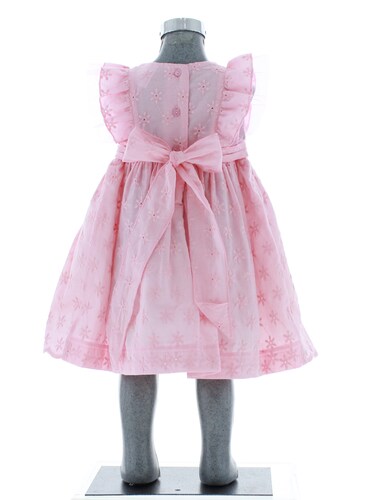 Vestido Niña Pequeña Rosa 2832 1 a 5 Años.