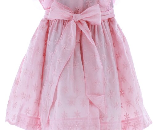 Vestido Niña Pequeña Rosa 2832 1 a 5 Años.