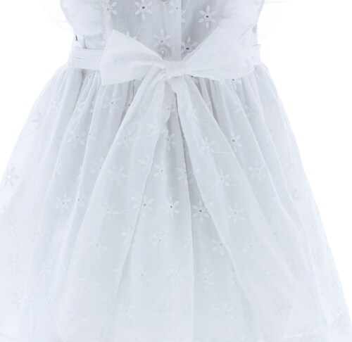 Vestido Niña Pequeña Blanco 2833 1 a 5 Años.