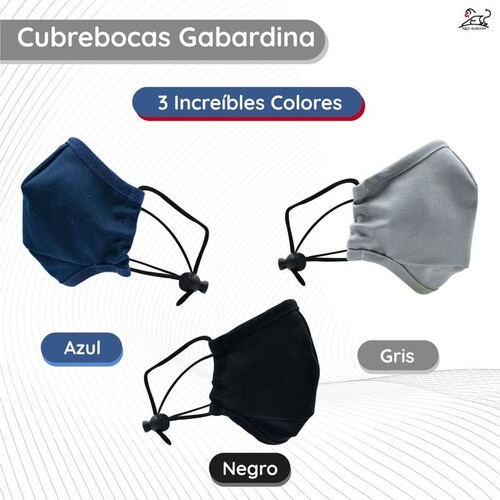 Cubrebocas Reutilizable para Adultos de Tela Lavable Ajustable, Marca Red Baboon