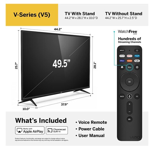 Smat Tv Vizio V-Series 50" Class 4K UHD Led Doldy Vision Hdr 2021 