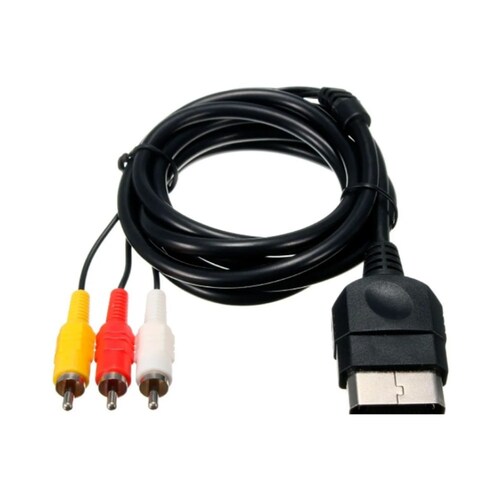 Cable De Audio Y Video Para Xbox Clásico Color Negro