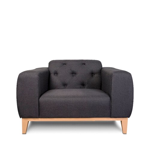 Sillon Individual Arely Gris obscuro - Kessa.