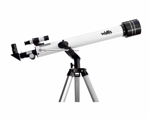 Telescopio Refractor con montura altazimutal, amp.525 x, 700 mm x 60 mm, Wallis 