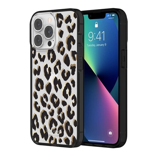 FUNDA KATE SPADE LEOPARD PROTECTOR PARA IPHONE 13 PRO MAX