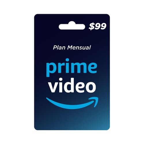 Amazon Prime Video plan mensual tarjeta prepago, Pin Digital