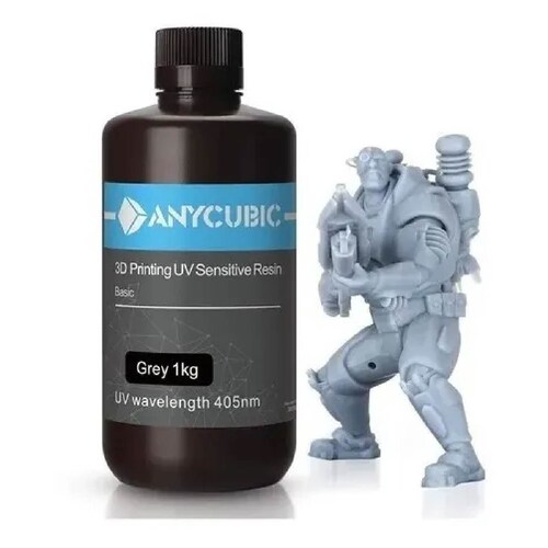 Resina Uv Gris / Grey Para Impresora 3d Anycubic 1 Litro 