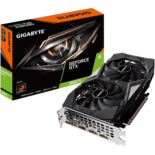 Tarjeta De Video Nvidia GIGABYTE GTX 1660 Ti D6 6G GeForce 6GB GDDR6 GV-N166TD6-6GD