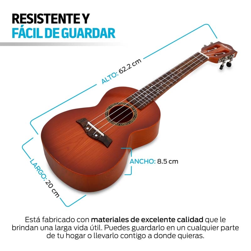 Ukulele para Adultos y Ni os de 24.5 pulg. con Correa Ajustable