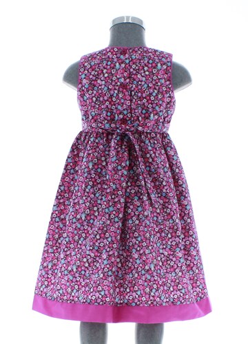 Vestido Niña color Morado Floreado 2844 1 a 10 años.