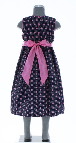Vestido Niña Azul Floreado 2846 1 a 10 años.