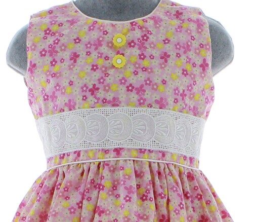 Vestido Niña Floreado 2847 1 a 12 años.