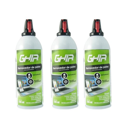 Ghia GLS-003 Aire Comprimido para Remover Polvo 330ml limpieza pc
