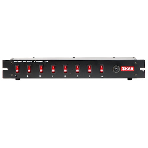Barra Switchera 8 Multicontactos Para Rack O Uso Lineal