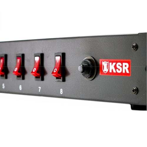 Barra Switchera 8 Multicontactos Para Rack O Uso Lineal