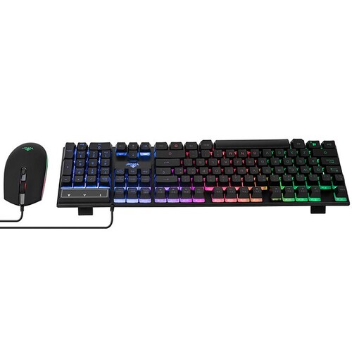 Kit Teclado Y Mouse YeYian PHOENIX 2001 NL Retroiluminado LED USB Gaming YKP-20705.