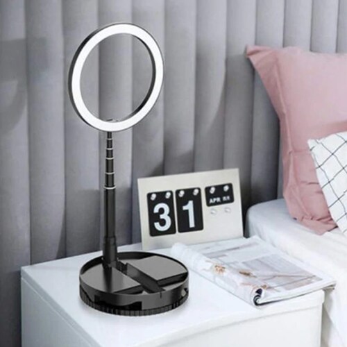  MAI ANILLO AJUSTABLE ARO LUZ 10 pulgadas PORTA CELULAR 170 cm AJUSTABLE 