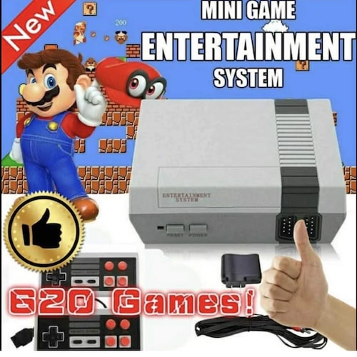 MINI GAME RETRO CON 620 JUEGOS VIDEO JUEGO 2 CONTROLES 