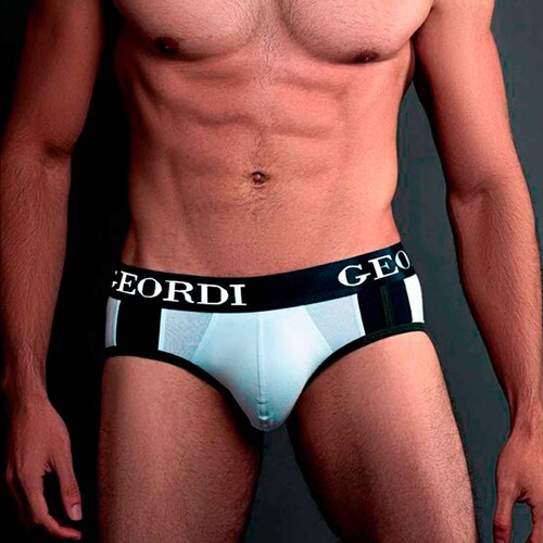 Calzoncillos Tipo Brief Para Hombre, Pack de Trusas Tipo Brief Para Hombres, Set de 3 Piezas Calzoncillos Trusa Brief, Tripack de Boxer Tipo Brief Negro, Azul y Blanco