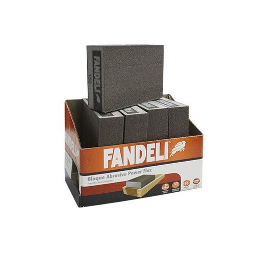 Lija Esponja Bloque P220 Recta Marca: Fandeli Paq: 5pz 13129