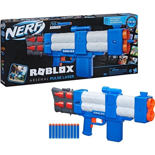Nerf Roblox Lanzador Arsenal Pulse Láser Hasbro Motorizado