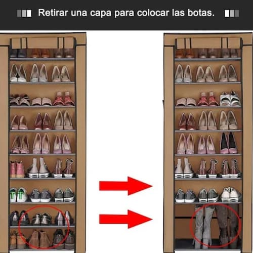 Zapateros Organizador 50 Pares Para Cuartos Zapateras Organizer For Shoes  Closet