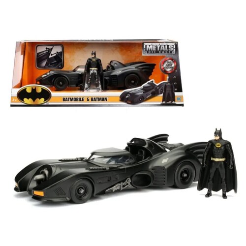 Batimovil Batmobile & Batman 1989 1:24 Jada