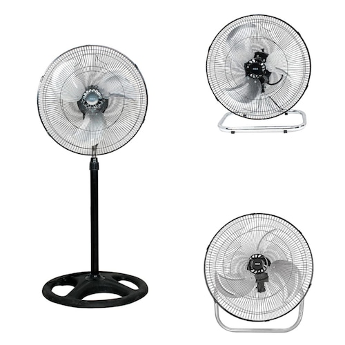 Ventilador 3en1 Pedestal, piso y Pared RCA RC-18B3 18pulgadas