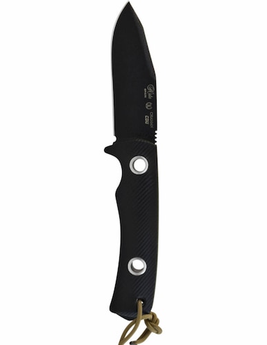 Cuchillo Chaman-CDU con funda cordura, hoja lisa 8.5 cm, peso 130 gr, acero Böhler N-695