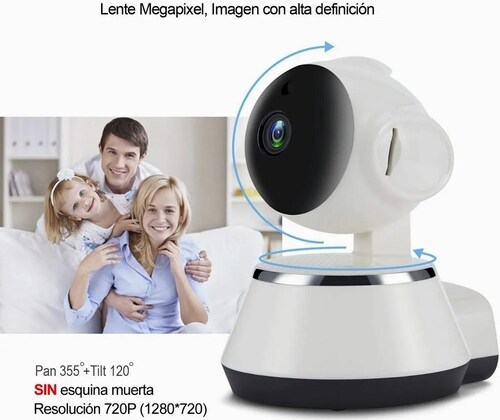 Camara Ip Wifi Vigilancia Alarma App V380 Robotica