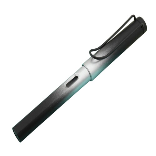 Pluma Fuente Bolígrafo Modelo 666 Mix Color   Negro y Plata