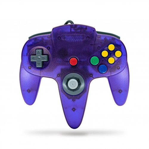 Control para Nintendo 64 N64 morado uva Tecknogame