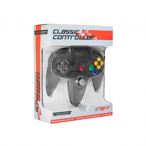 Control para Nintendo 64 N64 humo negro Tecknogame