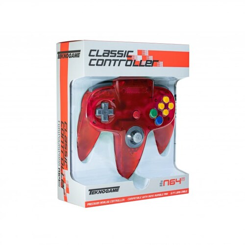Control para Nintendo 64 N64 rojo sandia Tecknogame